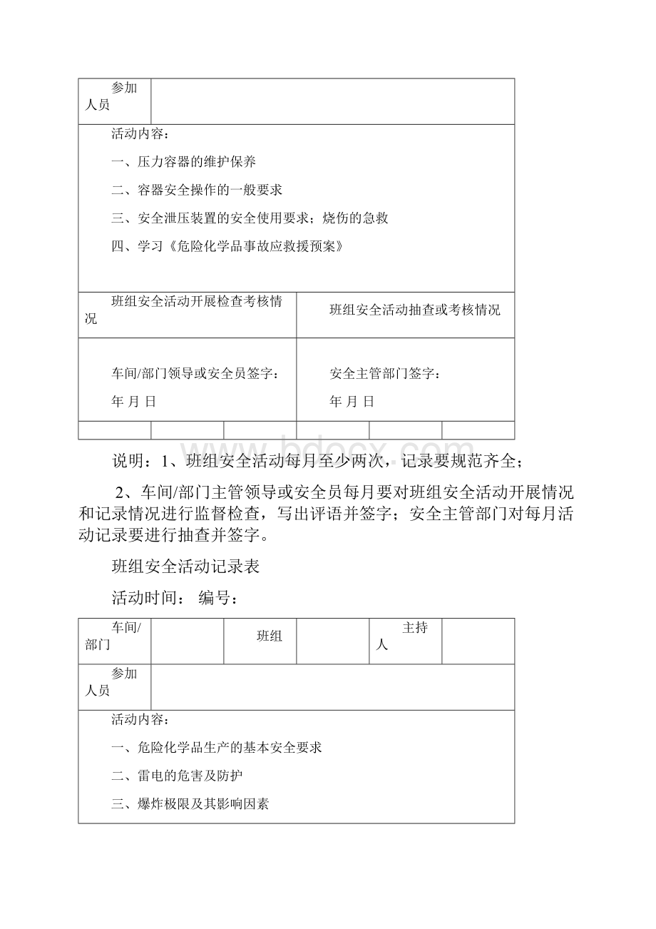 班组安全活动记录表1.docx_第2页