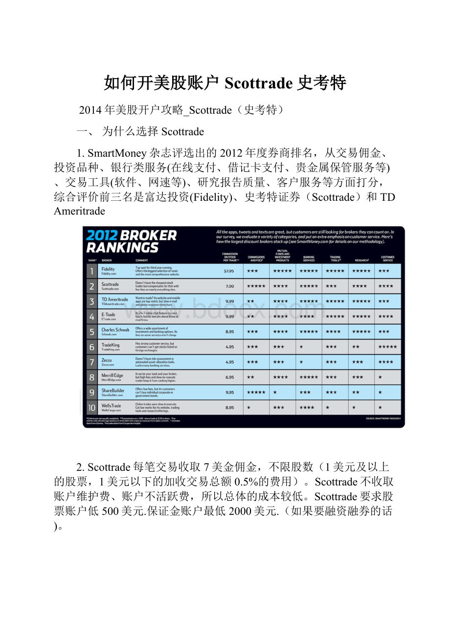 如何开美股账户Scottrade史考特.docx