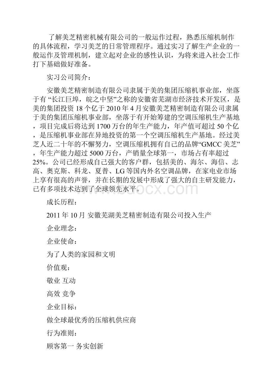 安徽芜湖美芝实习报告.docx_第2页