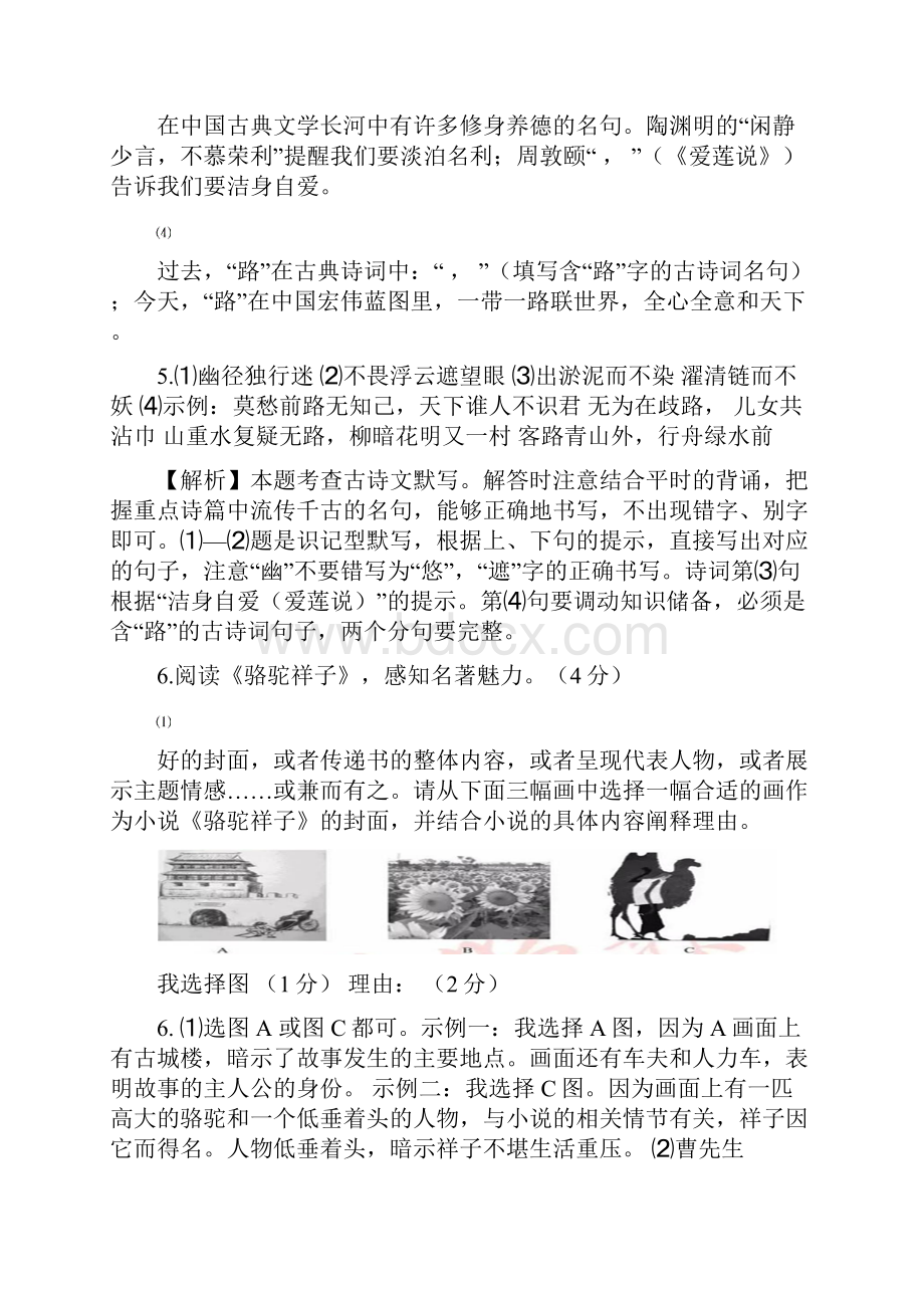 中考语文试题湖北孝感卷.docx_第3页