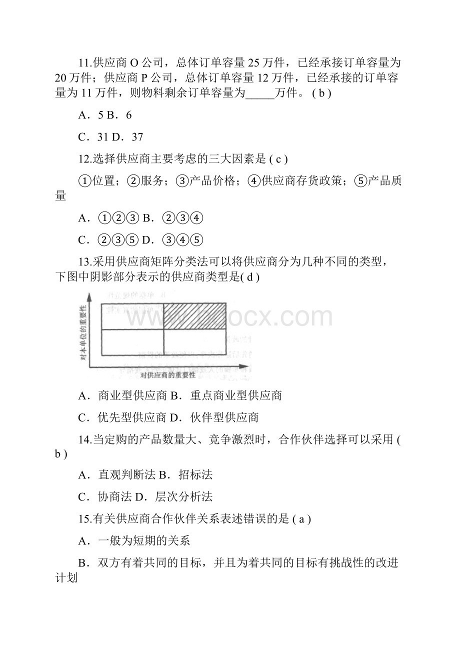 采购与供应管理试试试题库.docx_第3页