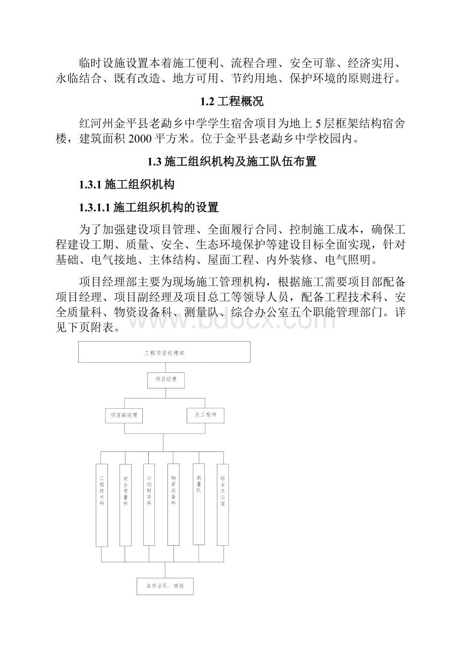 宿舍楼施工组织设计之欧阳物创编.docx_第2页