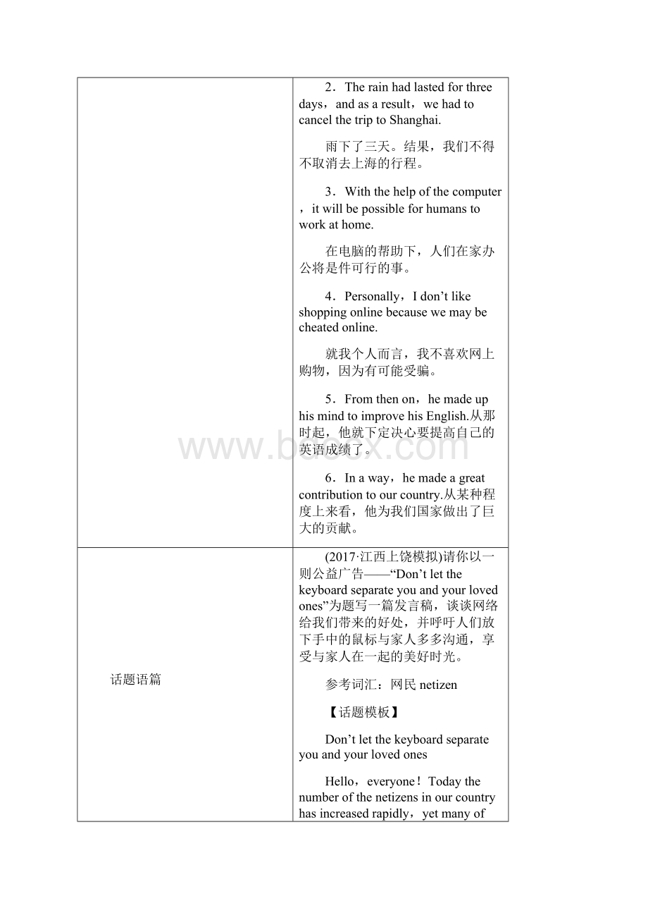 版高考英语大一轮复习 第1部分 模块考点复习 Unit 4 Cyberspace教师用书 北.docx_第3页