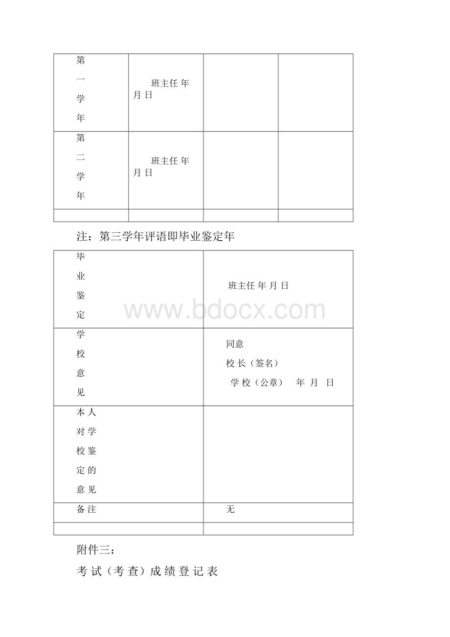 高中毕业生登记表 版.docx_第3页