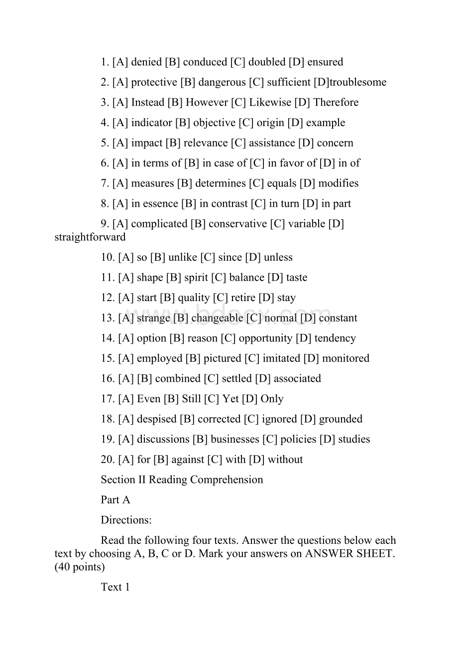 全国硕士研究生入学考试英语试题.docx_第2页