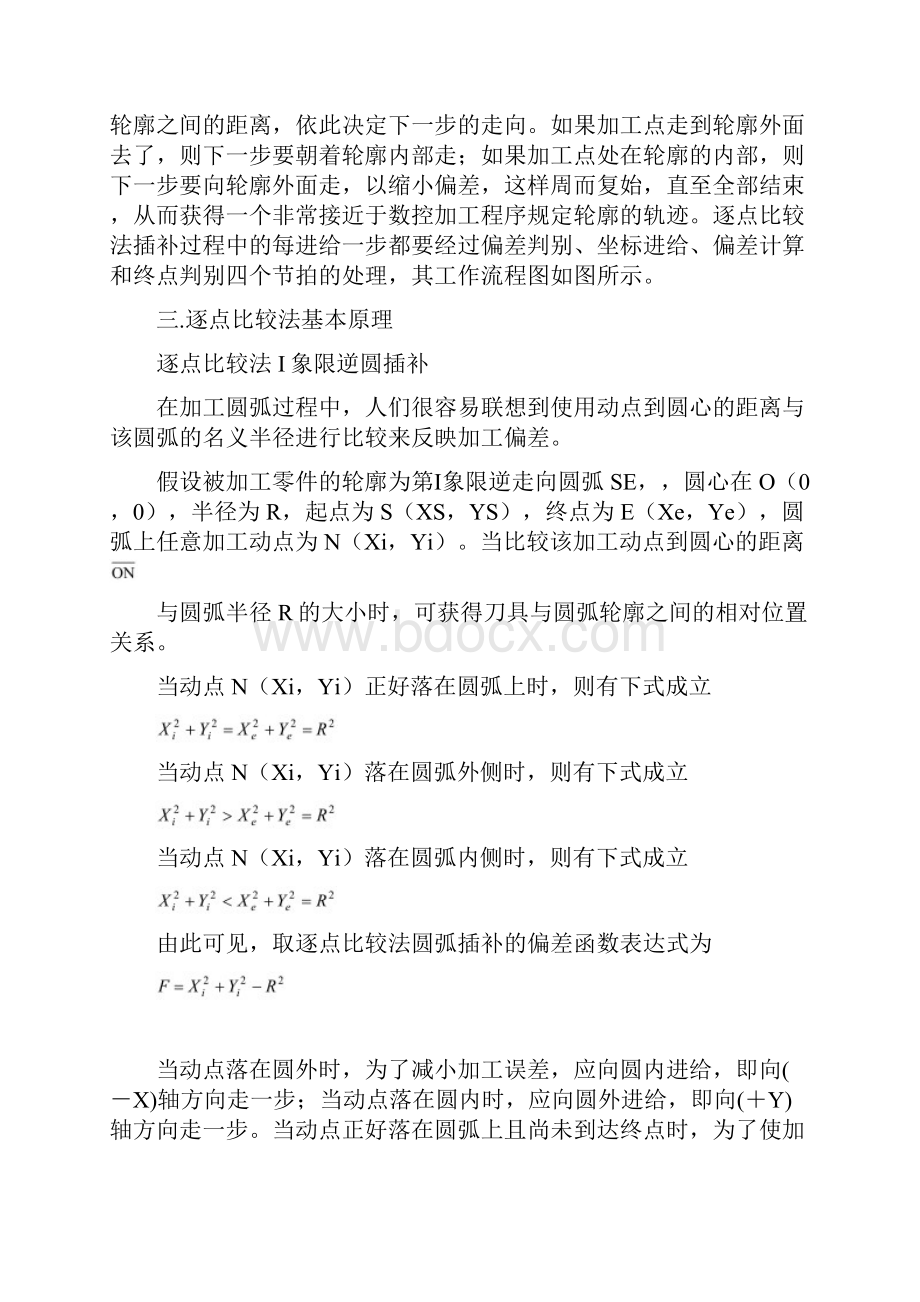 VB软件模拟逐点比较法逆圆弧插补的程序设计.docx_第3页