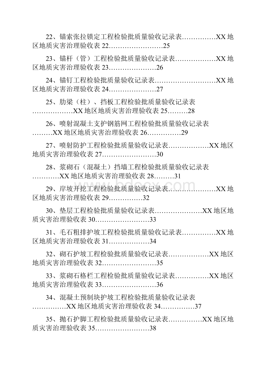 地质灾害治理工程施工质量验收标准用表滑坡泥石流地裂缝沉陷.docx_第3页