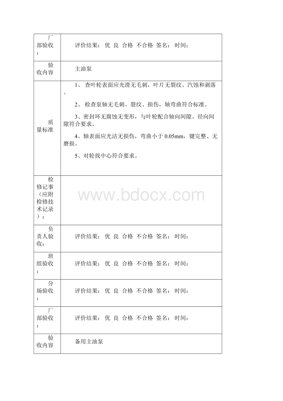 给水泵汽轮机油系统三级验收单.docx_第3页