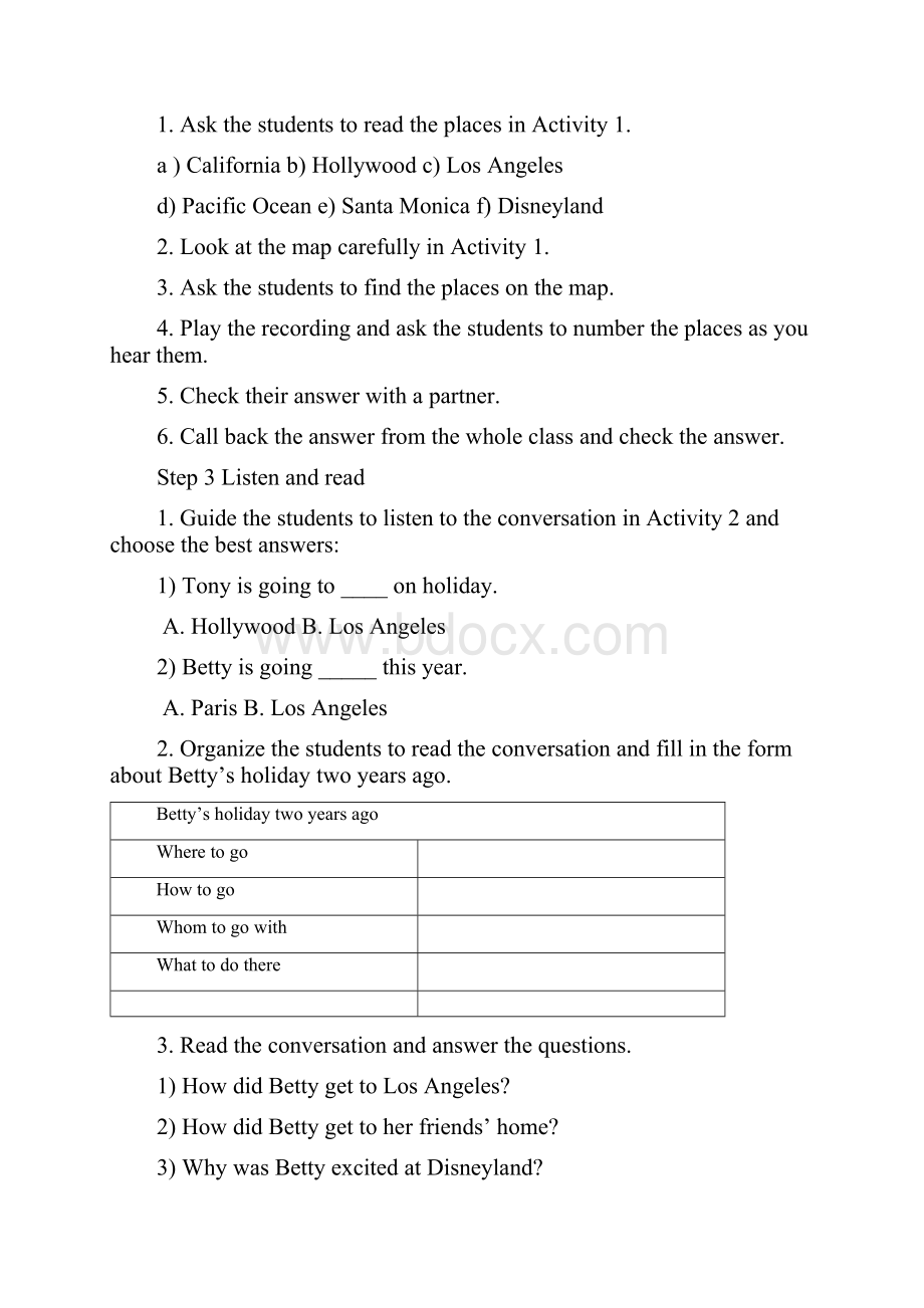 外研版七年级英语下册Module 10教案.docx_第2页