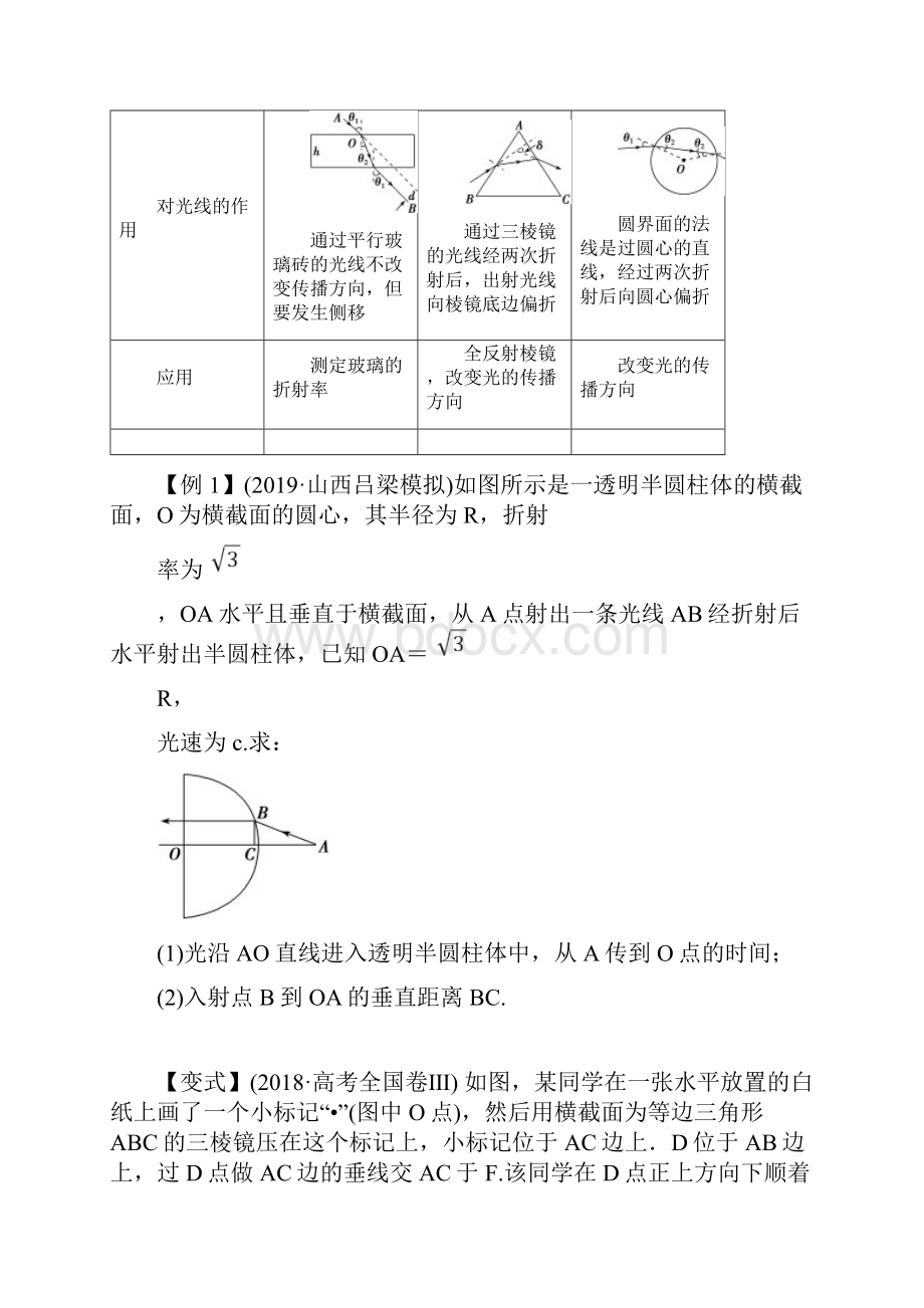 高考物理一轮复习热点题型专题38光的折射全反射及光的本性原卷版.docx_第2页