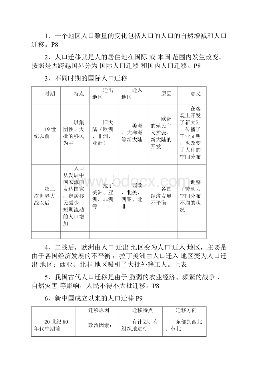 高中地理必修2复习提纲有答案.docx_第3页