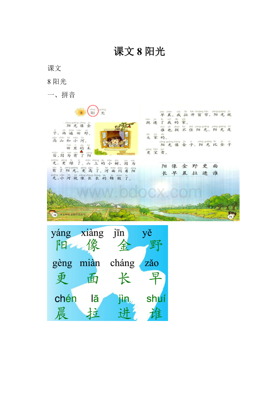 课文8 阳光.docx_第1页