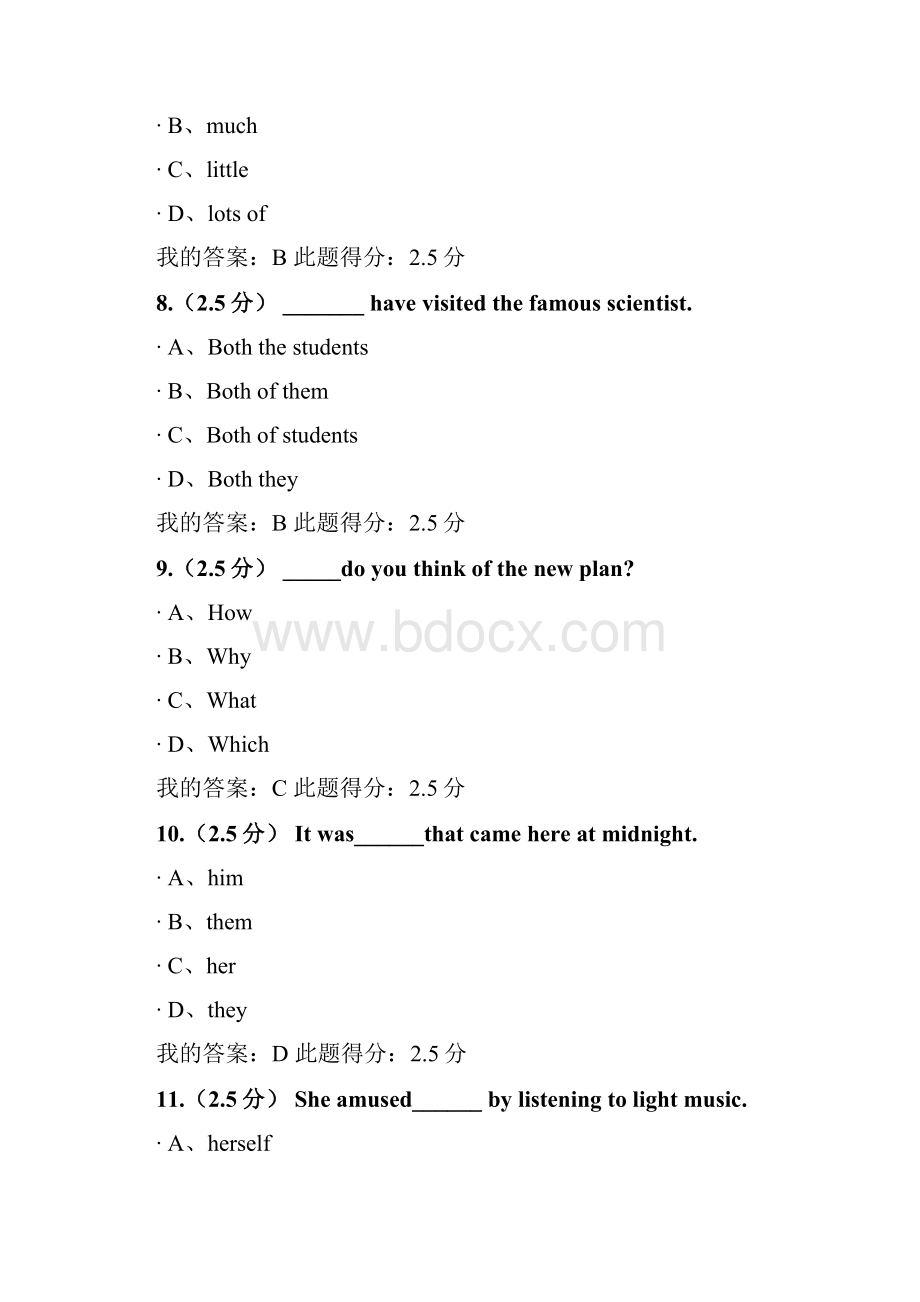 大学英语一第三次在线作业.docx_第3页