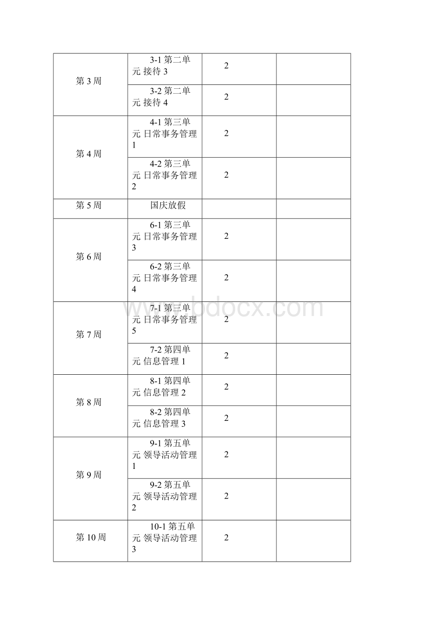 人力资源与办公室秘书教案11办公室环境管理1.docx_第2页