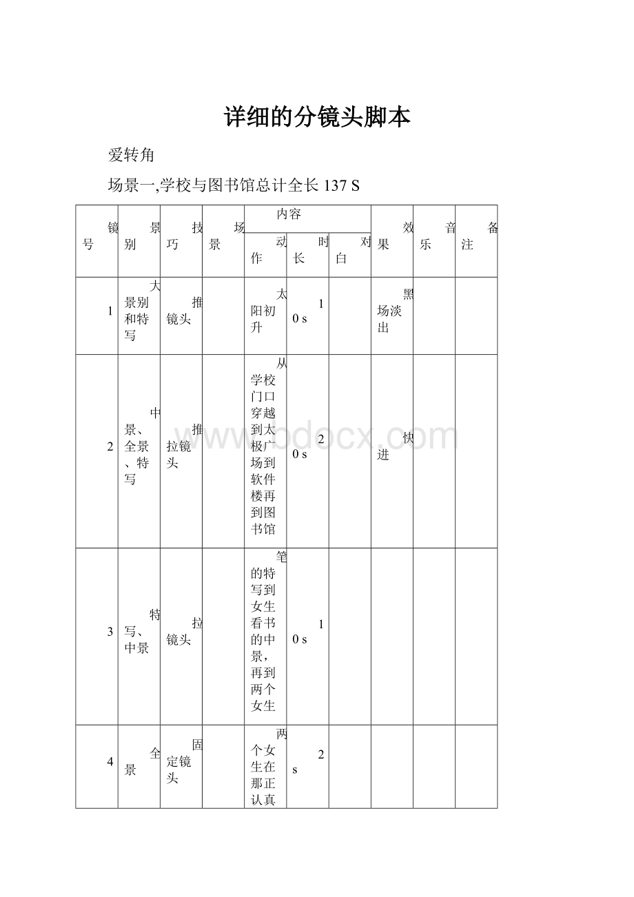 详细的分镜头脚本.docx_第1页