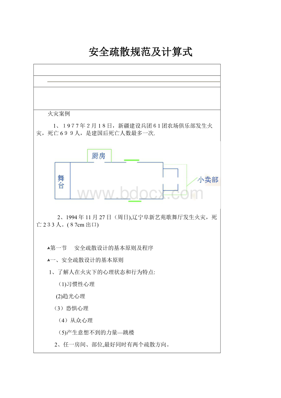 安全疏散规范及计算式.docx