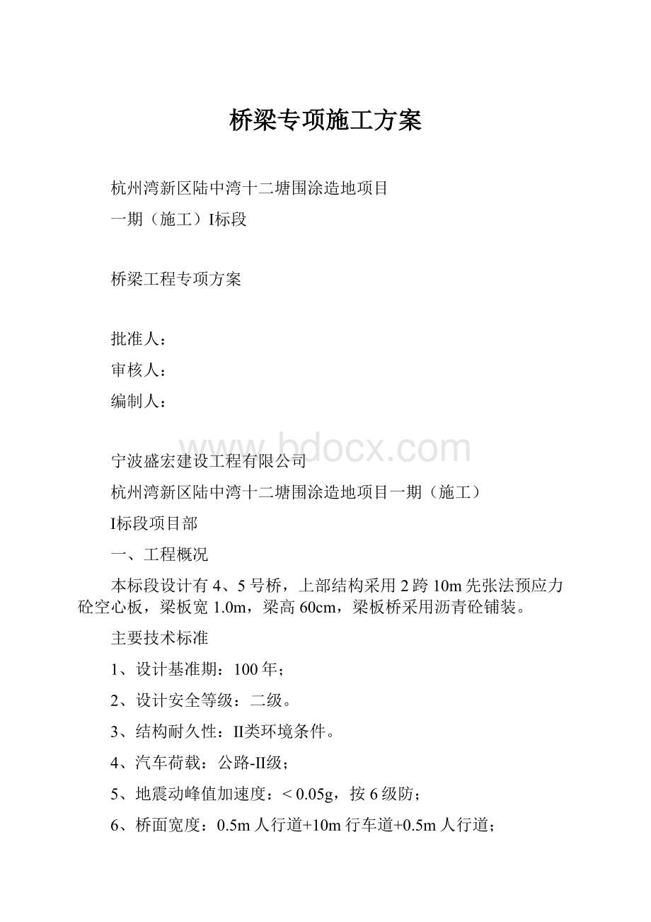 桥梁专项施工方案.docx