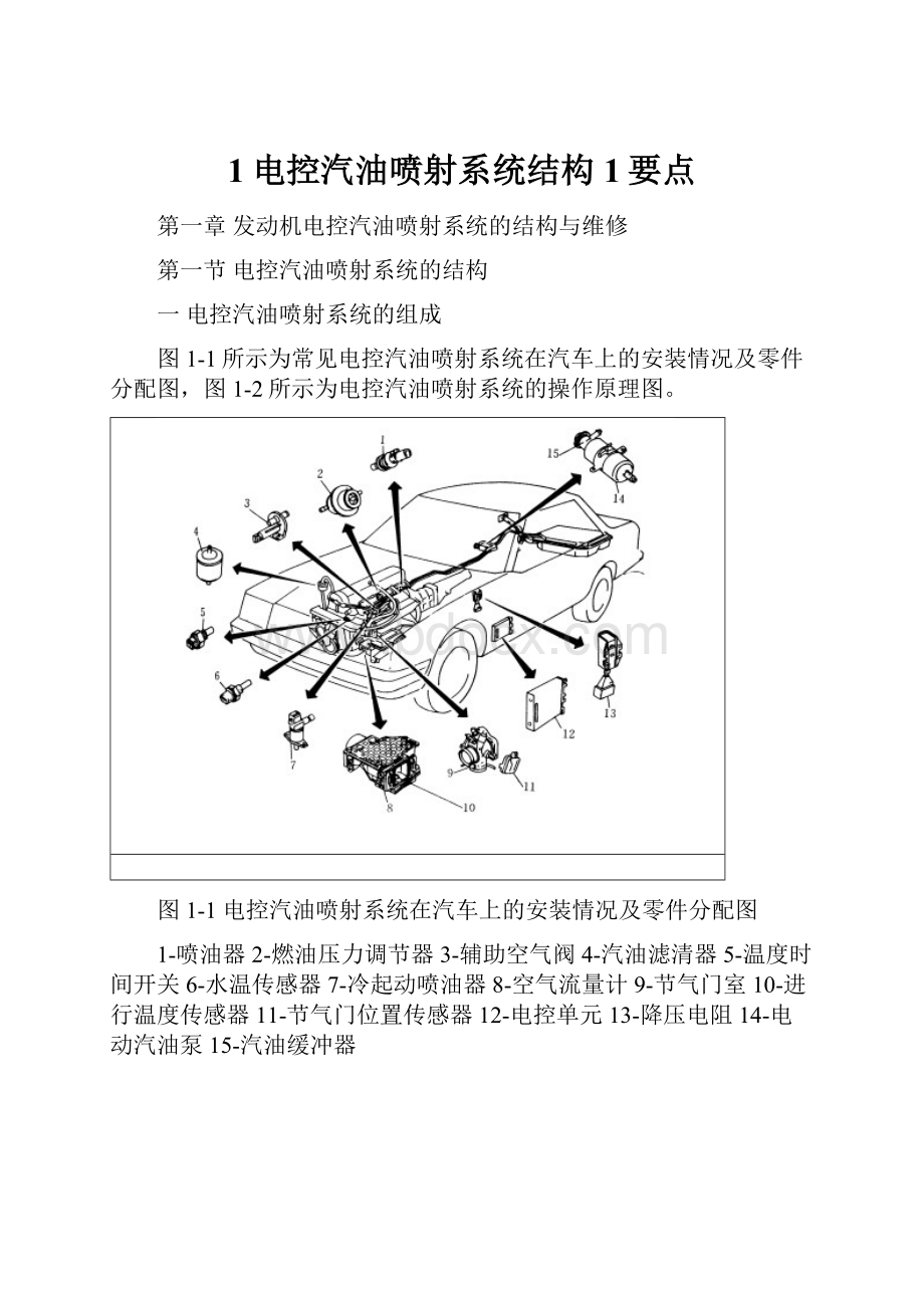 1电控汽油喷射系统结构1要点.docx_第1页