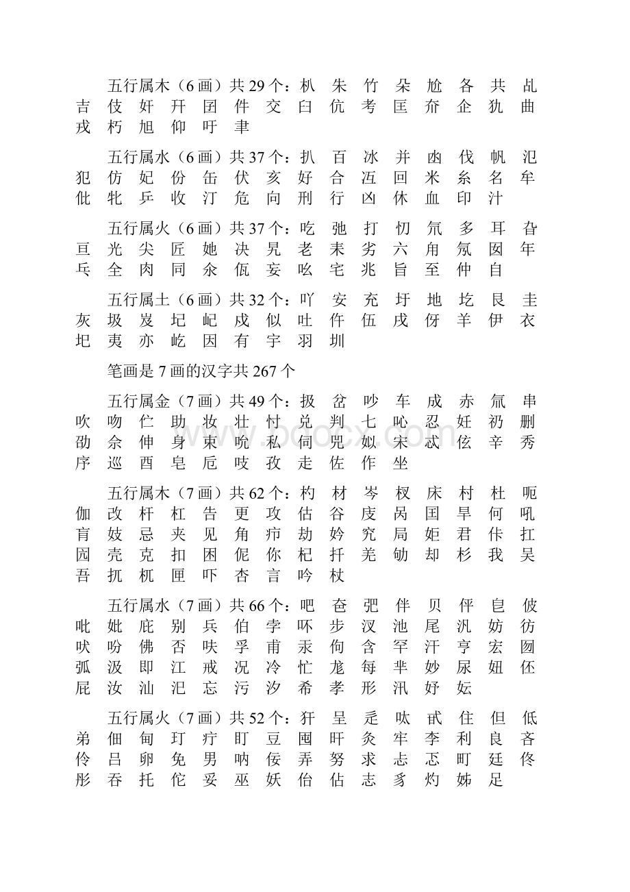 康熙字典繁体字笔画五行.docx_第3页