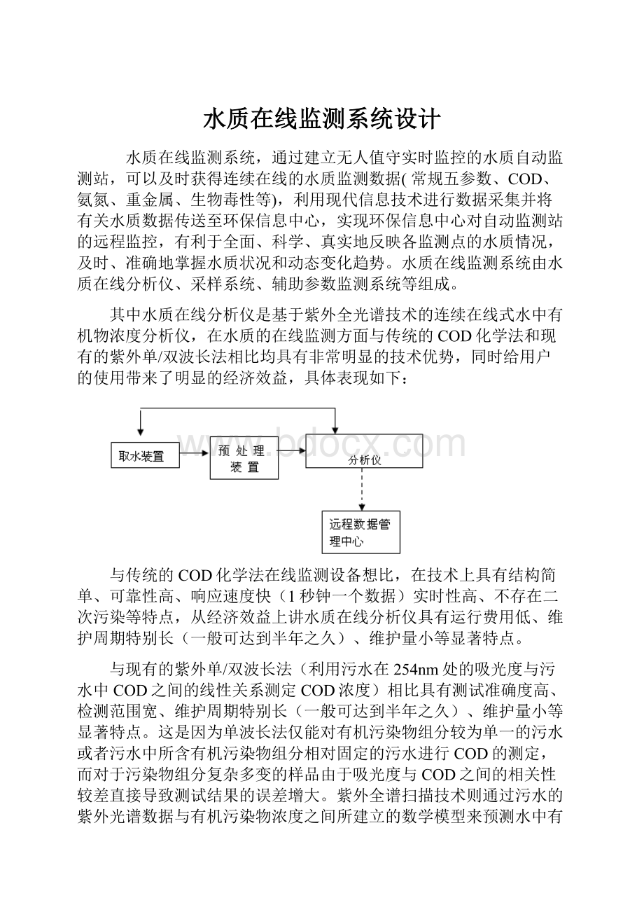 水质在线监测系统设计.docx