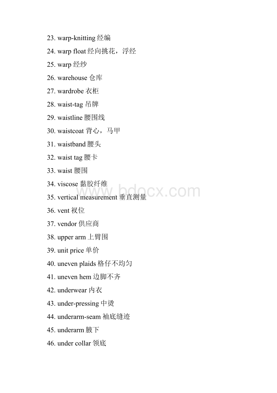 服装专业英语复习完整版.docx_第2页