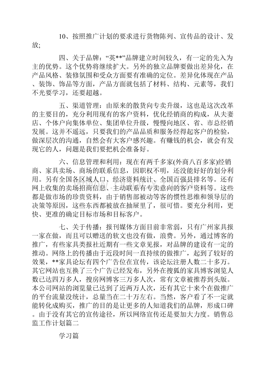 销售总监的工作计划及安排.docx_第2页