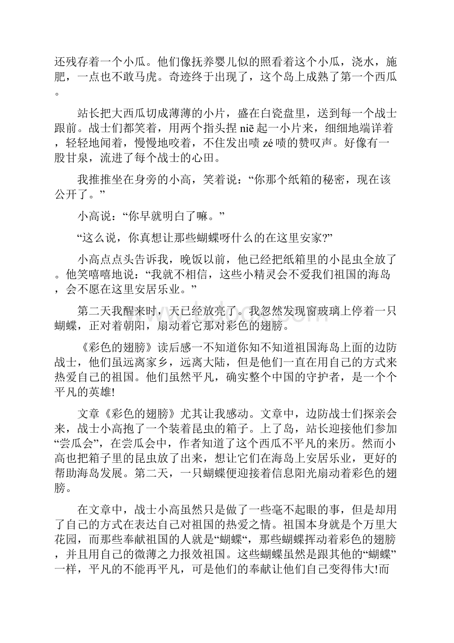 彩色的翅膀主要内容.docx_第3页