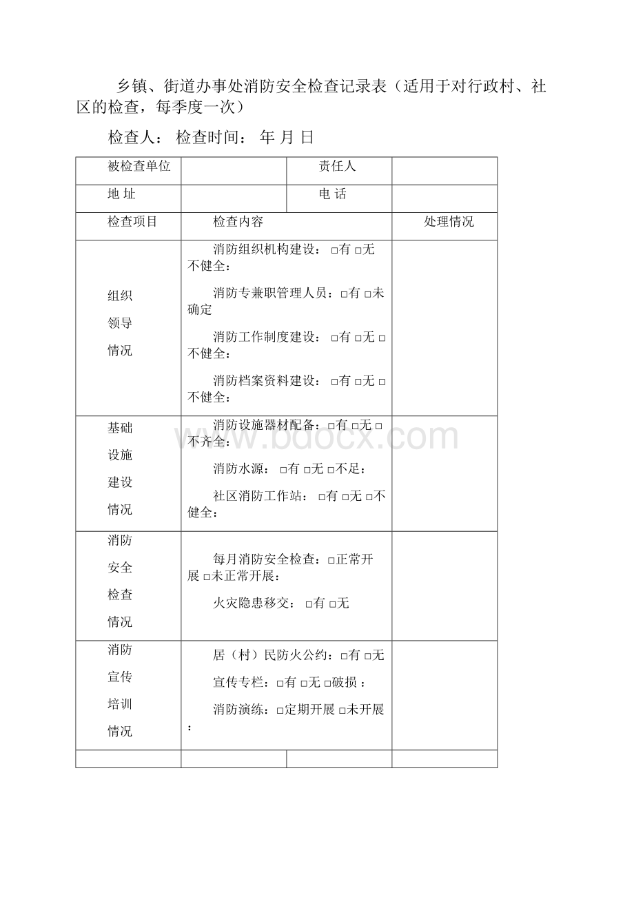 消防安全网格化管理表格样式12.docx_第3页