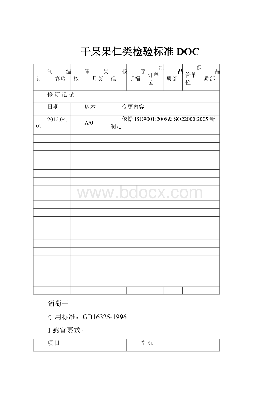 干果果仁类检验标准DOC.docx