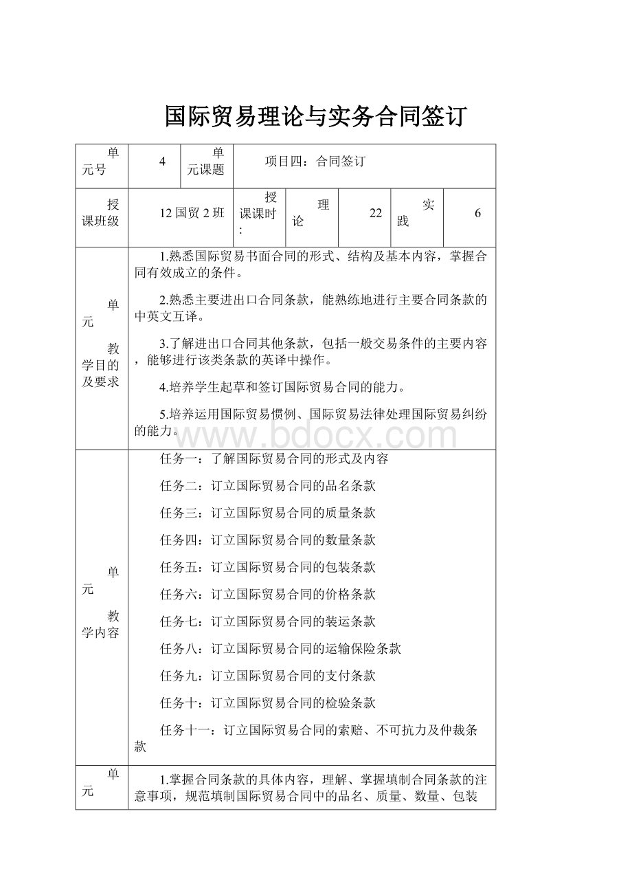 国际贸易理论与实务合同签订.docx