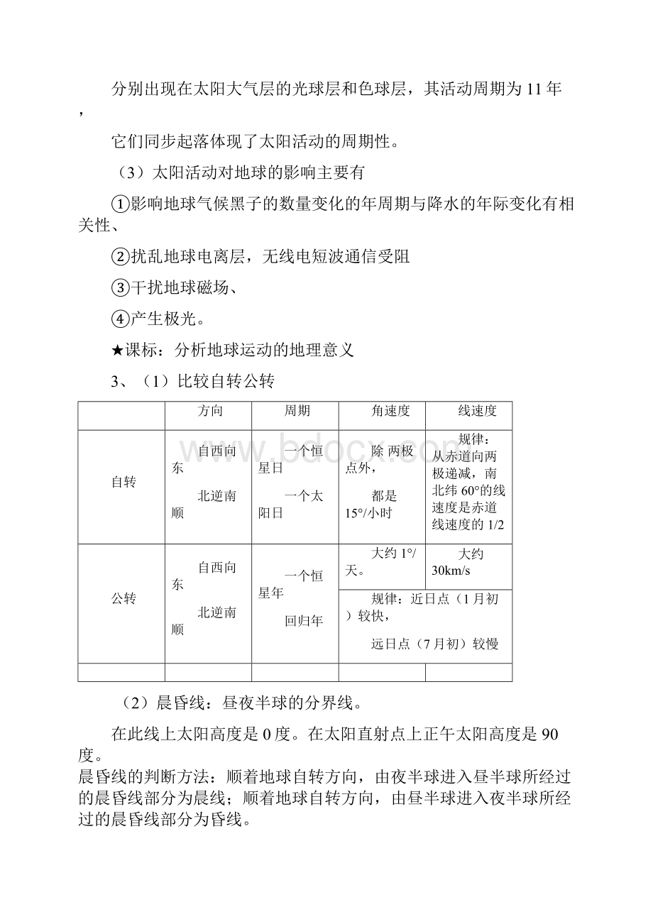 高中地理复习提纲中图版必修1.docx_第2页