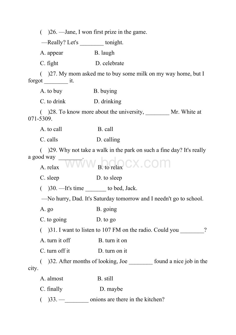 精选学年八年级英语上册Unit8Howdoyoumakeabananamilkshake单元综合测试题2新版人教新目标版.docx_第2页