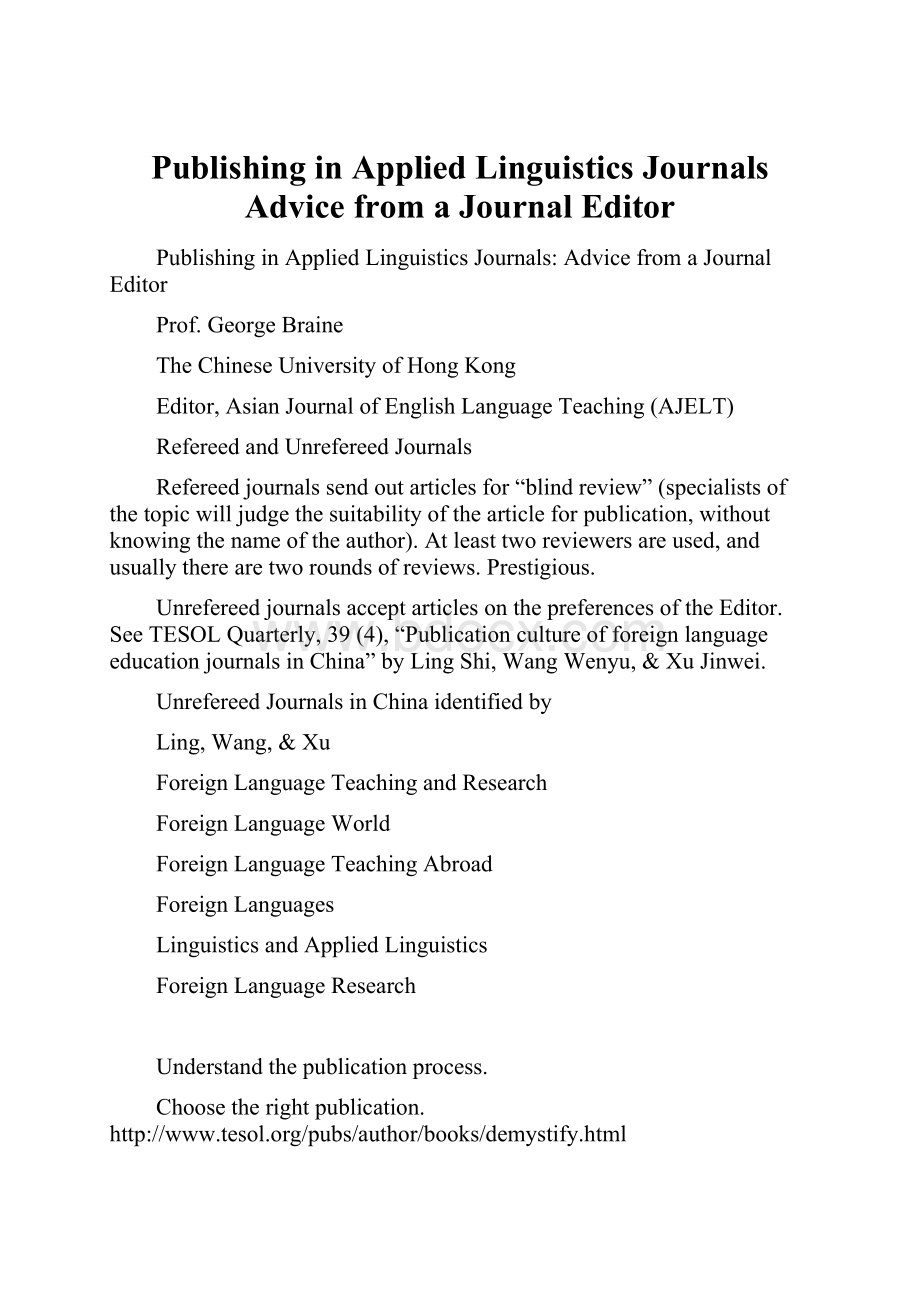 Publishing in Applied Linguistics Journals Advice from a Journal Editor.docx