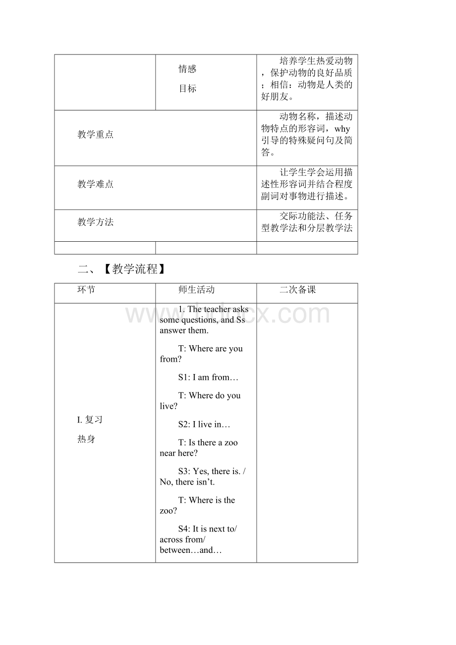 人教版新目标七年级英语下unit5教案.docx_第2页