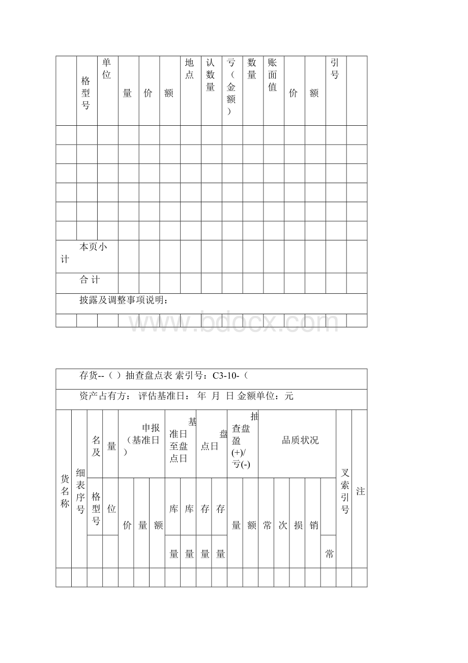 资产评估工作底稿参考格式.docx_第2页