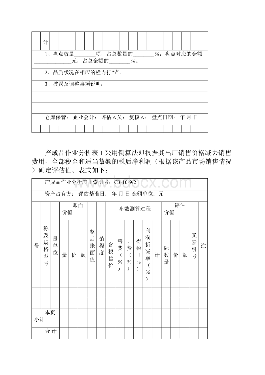 资产评估工作底稿参考格式.docx_第3页