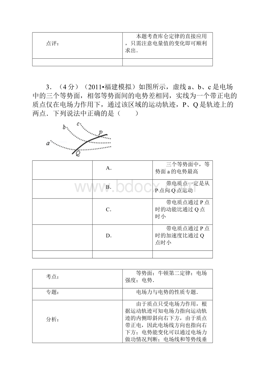 高二物理月考试题及答案湖南永州市宁远县舜德学校学年高二上学期第三次月考.docx_第3页