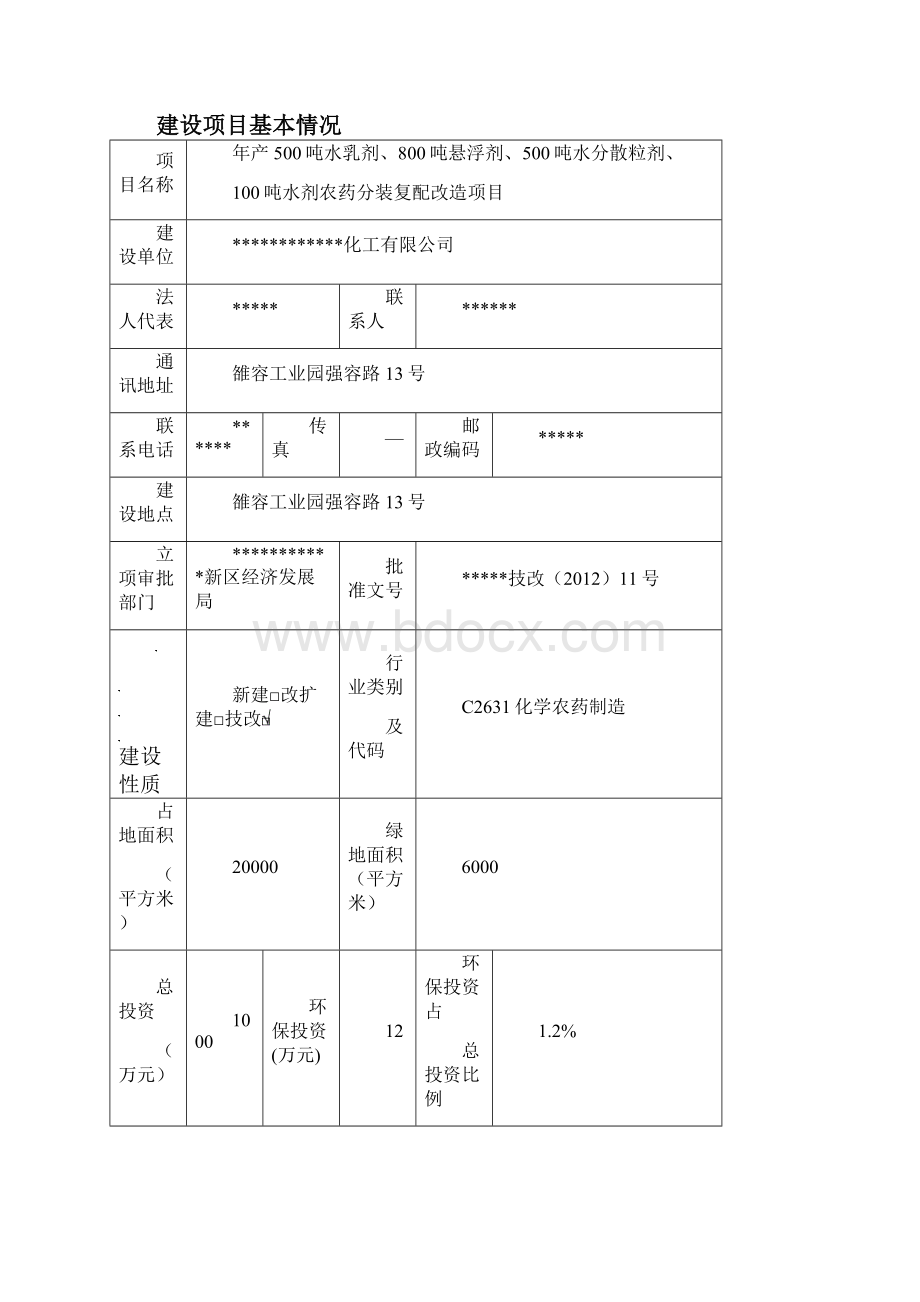 《农药分装复配改造项目》化工报告表.docx_第3页