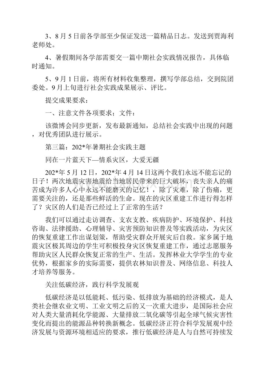 暑期主题社会实践 工作任务详解精选多篇.docx_第2页