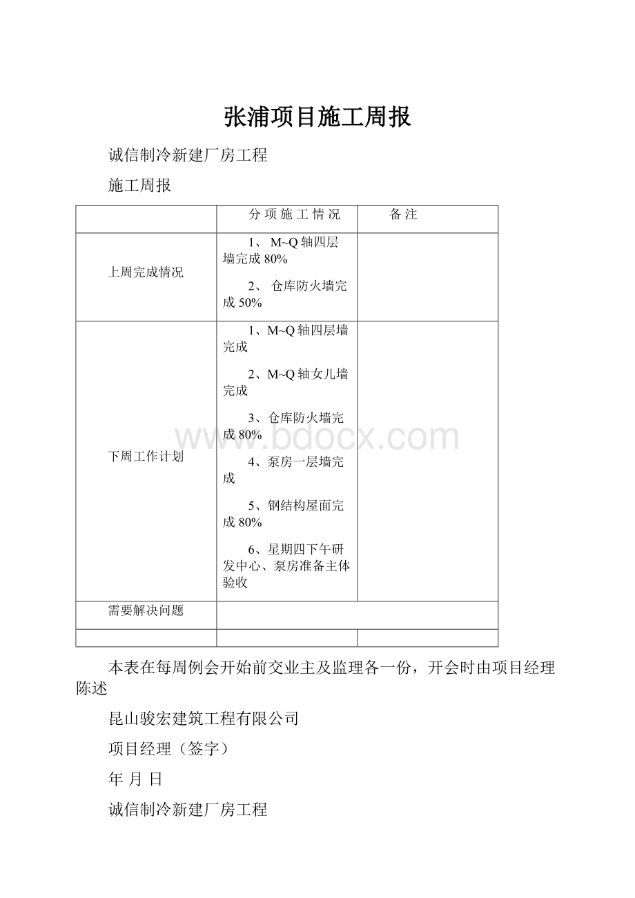 张浦项目施工周报.docx_第1页