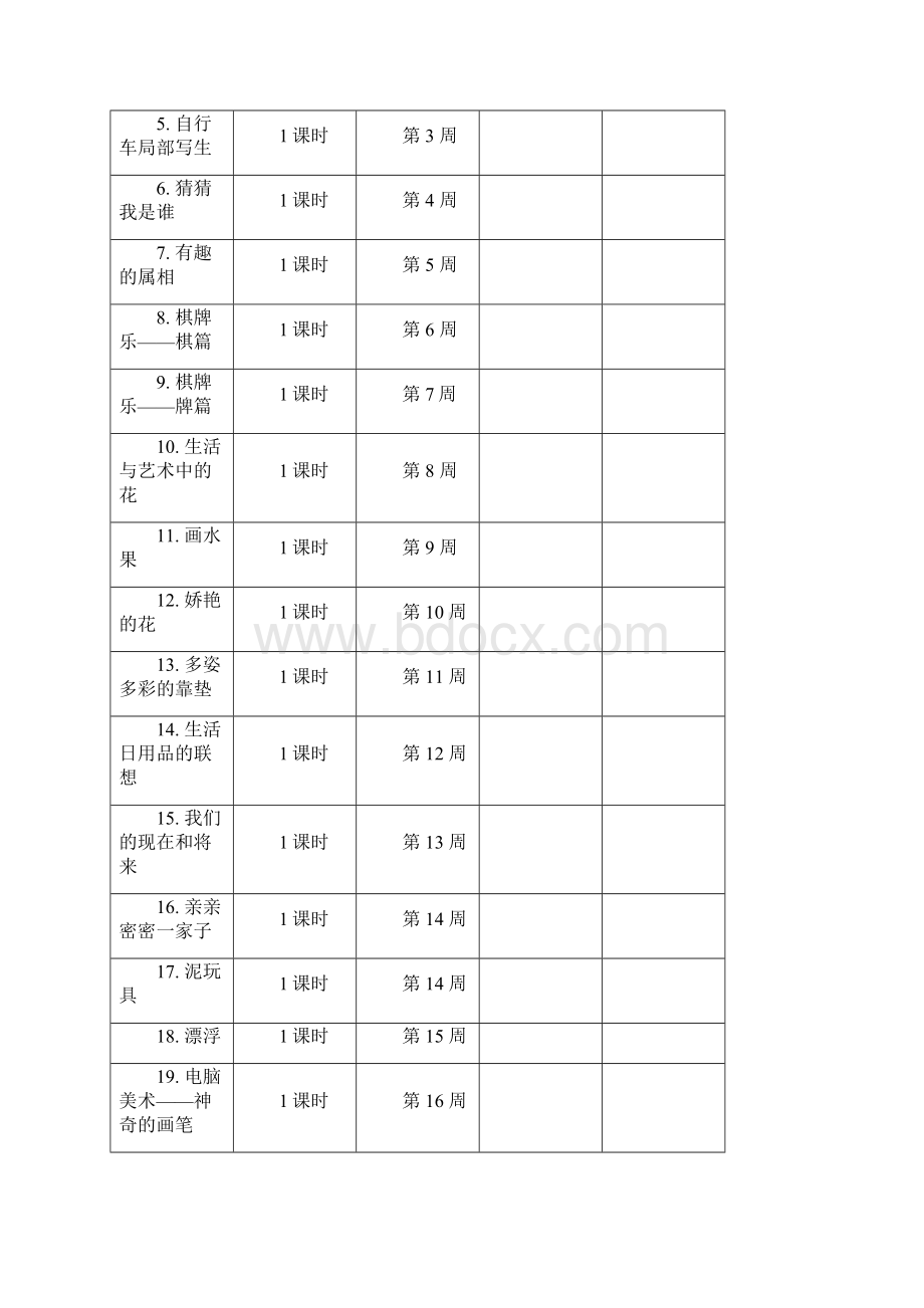 人教课标版小学四年级上册美术教案.docx_第2页