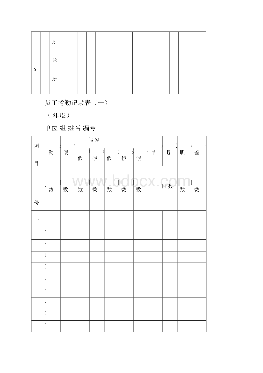 人力资源加班与出勤记录表汇总.docx_第3页