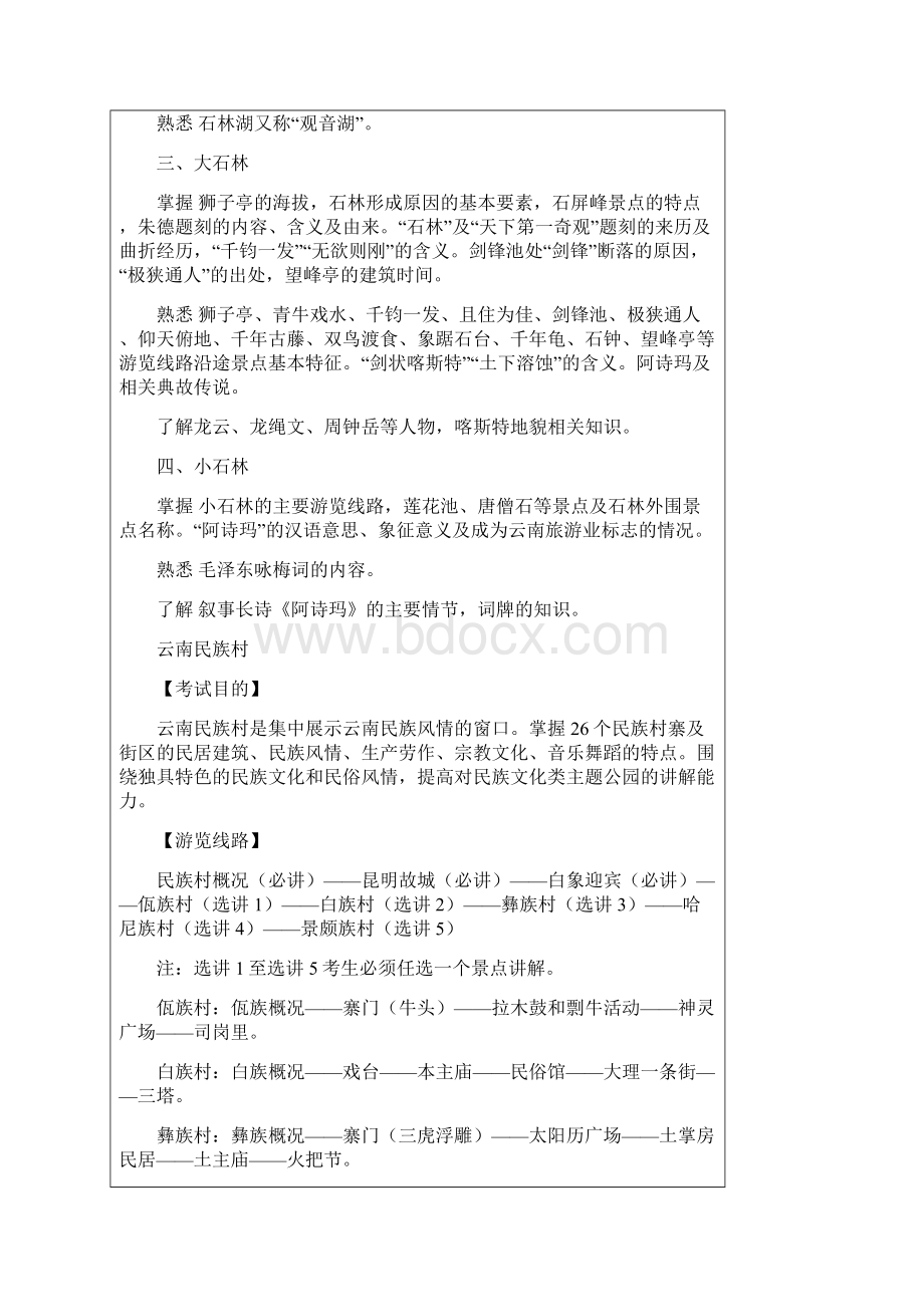 云南省导游考试面试要求及考试内容汇总.docx_第2页