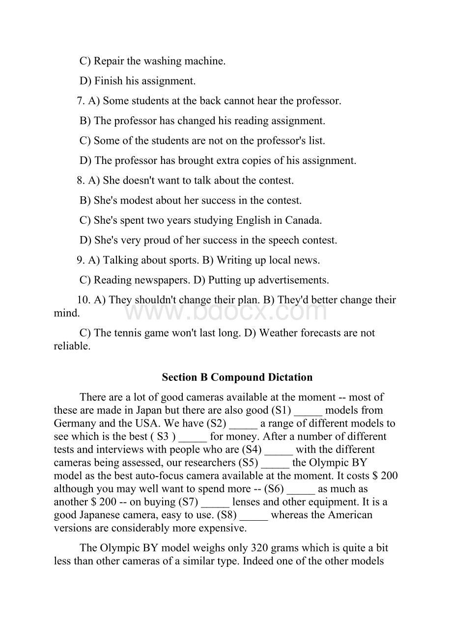 大学英语四级真题加详解.docx_第2页