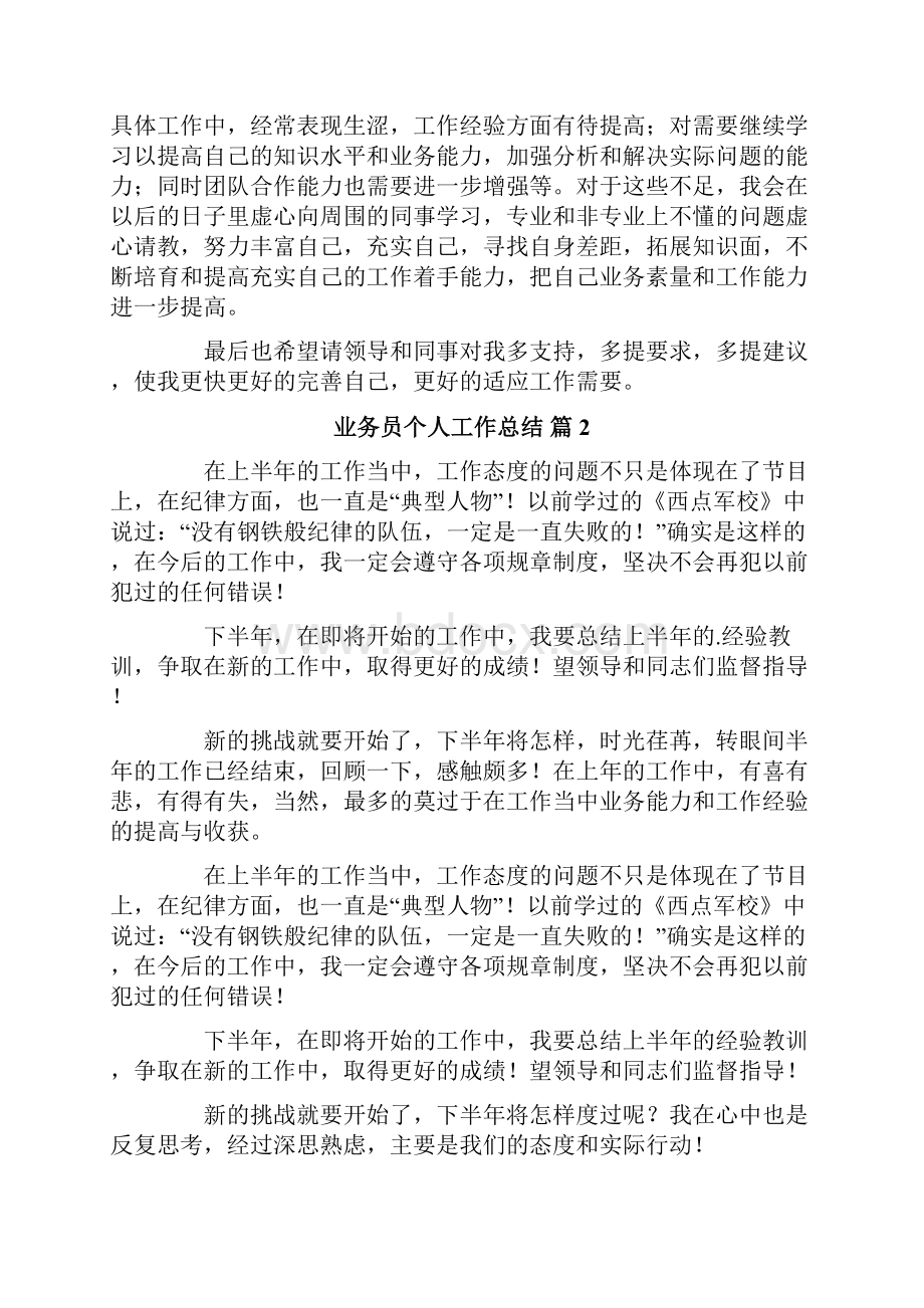 关于业务员个人工作总结锦集7篇.docx_第2页