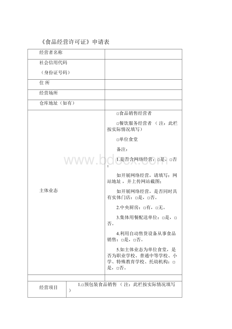 河南省新办《食品经营许可证》申请书.docx_第3页