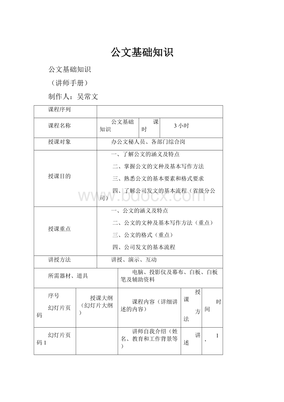 公文基础知识.docx