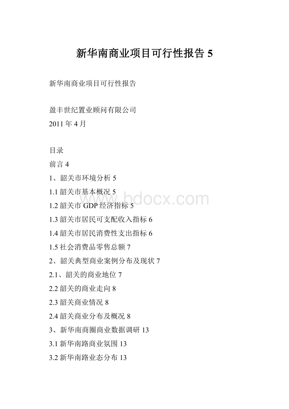 新华南商业项目可行性报告5.docx