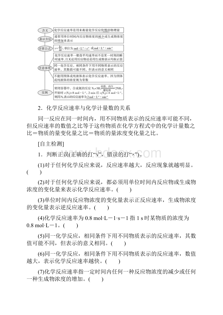 届高考化学一轮复习学案第22讲 化学反应速率.docx_第2页