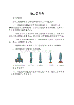 铣刀的种类.docx